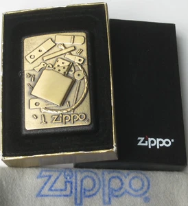 Zippo vorher gesammeltes nicht benutztes EMBLEM Feuerzeug Nr. 364 INNEN Messing 2000 - Bild 1 von 6