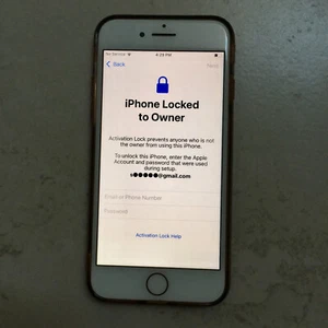Apple iPhone 8 BROKEN Pink Rose Gold Cell Phone FOR PARTS - Picture 1 of 13