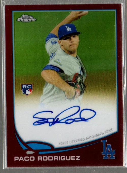 2013 Topps Chrome Rookie Red Refractors #182 Paco Rodriguez Auto /25  - Image 1 of 1