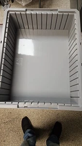 AKRO-MILS 33226GREY Divider Box  Gray, Plastic 5LA22 4PK. 👀 GR8 BUY. - Picture 1 of 7