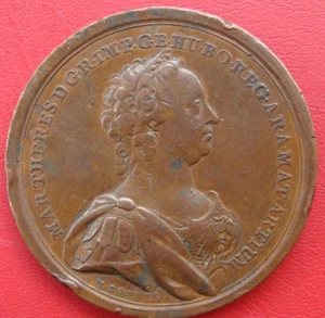 MEDALLA FIRMADA M. Donner Academia de Pintura y Escultura María Teresa 1740-1780 - Imagen 1 de 15