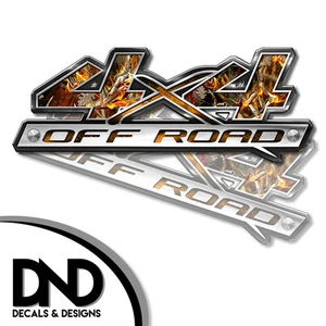 4x4 Decals 2 Pk Sticker for Chevy Silverado GMC Sierra truck Blaze Buck D&8 8in - Bild 1 von 1