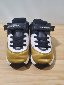 Nike Air Jordan Kids B' Loyal Sneaker White/Black/Gold CU4924 100 Toddler Sz 8C - Picture 1 of 8