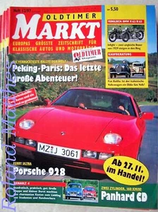 OLDTIMER MARKT 12-97+PORSCHE 928+PANHARD+RENAULT 4+BMW R62/63+FIAT 508+HARLEY - Bild 1 von 1