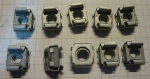 20 Stk. Käfigmutter M8 für Rackschiene Stahl/Stahl Käfigmuttern - Bild 1 von 1