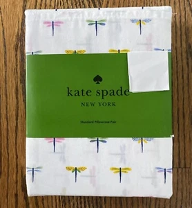 New! Set of 2 KATE SPADE DRAGONFLIES Standard Pillowcases 100% Cotton Percale - Picture 1 of 2