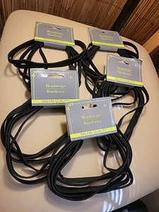 Black Stretch Elastic Headbands - No Metal- Set of 6×5 30 Pieces - Picture 1 of 3