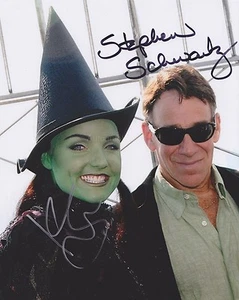 Stephen Schwartz & Kerry Ellis HAND Signed 8x10 Photo Autograph Wicked Musical B - Picture 1 of 1