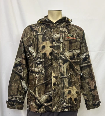 Mossy Oak Break Up Infinity Camo Hooded Jacket Mens M Lined Scent Control Zip - Image 1 of 4