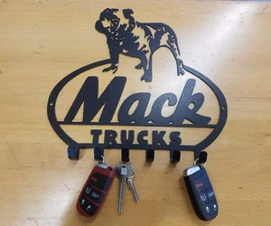 Mack Trucks key chain holder sign metal wall art plasma cut fob gift idea - Picture 1 of 1