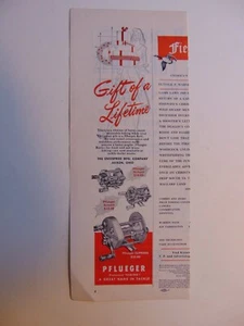 1949 PFLUEGER Angelrollen Geschenk des Lebens Vintage Printanzeige - Bild 1 von 1