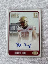 2021 Onyx Vintage Hunter Long Auto RC Rookie Card #FAHL