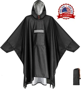 Poncho, Camo Poncho Impermeable, Chubasquero de Emergencia - Picture 1 of 8