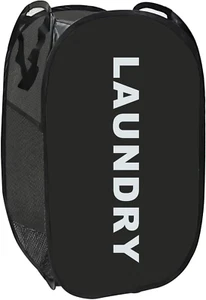 Collapsible Laundry Basket Foldable Laundry Hamper Pop up Basket Dirty Clothes H - Picture 1 of 12