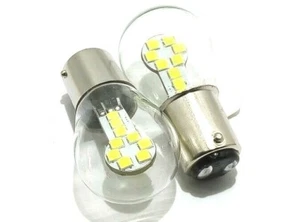 Lampada Led Stop Posizione Auto 12V Vetro Bianco BAY15D 1157 P21/5W 18 SMD 3030 - Foto 1 di 2