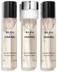 JUEGO DE VIAJE CHANEL Allure Homme Sport EDT 3X 20 ML RECARGA ENVÍO DESDE FRANCIA - Imagen 1 de 1