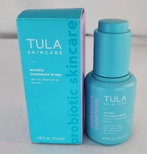 NIB Tula Skincare Wrinkle Treatment Drops Retinol Alternative Serum - Picture 1 of 4