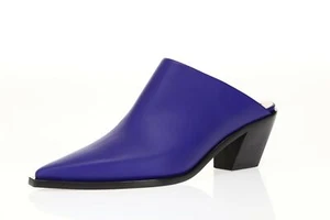 Emilio Pucci lila Leder spitz zulaufende Pantoletten Gr. 40 - Bild 1 von 6