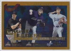 2002 Topps #348 Randy Johnson / Curt Schilling / Chan Ho Park LL