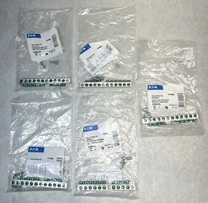 NEW (5-Pack) Eaton GBK10 10-Terminal Ground Bar Kit, for BR & CH Loadcenters - Picture 1 of 7