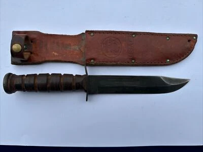 Camillus NY 90s ??USMC Knife with USMC Sheath Free Shipping - Image 1 of 4