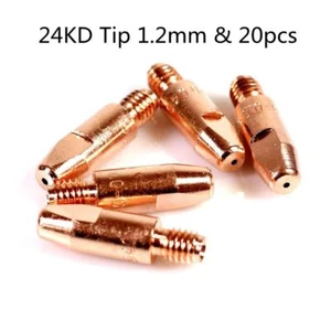 20pcs 24KD MIG Welding Torch Contact Tip 1.2mm for Binzel Abicor Type - Picture 1 of 3