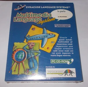 MULTIMEDIA LANGUAGE SYSTEM IO PARLO FRANCESE CD-ROM PC 1994 INFOGRAMES NUOVO - Foto 1 di 6