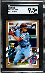 2021 Topps Series 1 Alec Bohm SGC 9.5 #277 Gold #/2021 Phillies Rookie RC - Picture 1 of 3