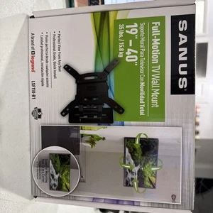 Sanus Full Motion TV Wall Mount 19”-40” LSF110-B1 NIB Brand New In Box - Picture 1 of 3