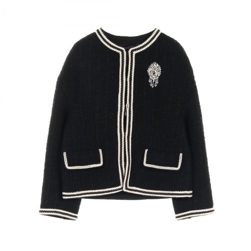 Gucci giacca senza colletto lana bianca 761818 r4_0714