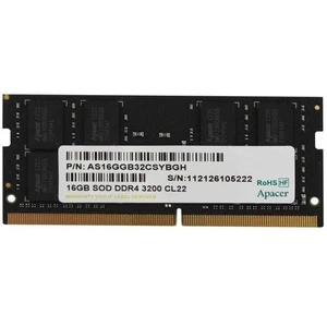 APACER Memoria RAM ES.16G21.GSH 16GB/ DDR4/ 3200MHZ/ 1.2V/ CL22/ SODIMM - Photo 1/1