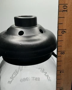 Yankee Candle Black Lantern Mason Jar Tea Light Holder - Picture 1 of 6