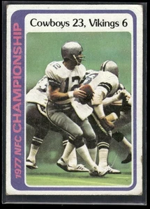 1978 Topps #166 1977 NFC Championship VG+ - Picture 1 of 2