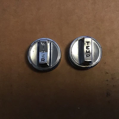 1956 Plymouth Fury-Belvedere-Plaza Wiper & Temp Dash Knobs OEM - Pair - Image 1 of 4