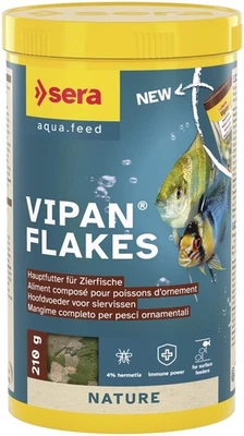 (8,50 EUR/l) Sera vipan Flakes 1 l - Hauptfutter für alle Zierfische