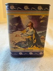Vintage Lenten Offering Box Tin Religious by Stone & Pierce Abington No 26 - Picture 1 of 6