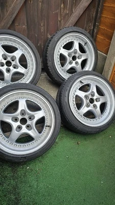 17" Speedline Alessio (Mariani) SL958 Split Rim Alloy Wheels - 5x112 - Rare - Image 1 of 4