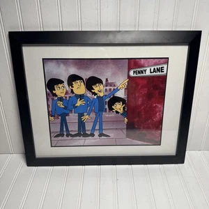 The Beatles John Ringo Paul George Animation Harbortown Industries INC. Framed - Picture 1 of 7