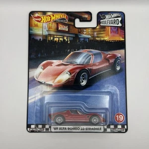 Hot Wheels '69 Alfa Romeo 33 Stradale, Boulevard #19 rot 1:64 HW OVP neu - Bild 1 von 6