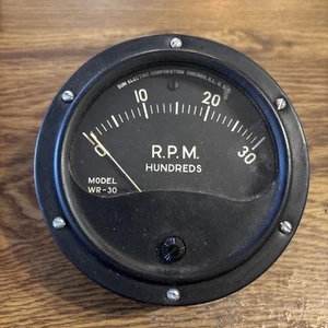 Sun Electric Corporation WR-30 RPM Tachometer Gauge UNTESTED AS IS - Bild 1 von 4