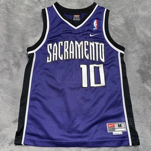 Maillot vintage Sacramento Kings Mike Bibby équipe Nike jeunesse taille moyenne 12/14 cousu - Photo 1/18