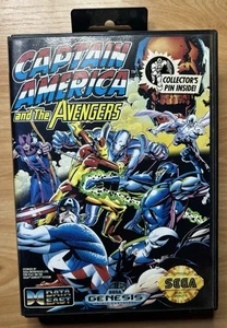 Captain America and the Avengers (Sega Genesis, 1992) CIB Complete In Box - Picture 1 of 12
