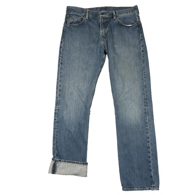 Polo Ralph Lauren Jeans Mens 34x34 Blue Classic 867 Relaxed Fit Yellow Line - Image 1 of 4