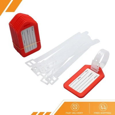 10 Piezas Maleta Bolsa Mochila Dirección Información Identificación Nombre Etiqueta Portaequipajes Foto 1 de 4