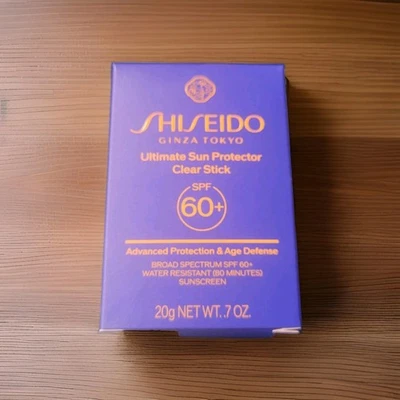 Shiseido GINZA TOKYO Ultimate SUN PROTECTOR Clear Sunscreen Stick SPF 60+  NIB  - Image 1 of 3
