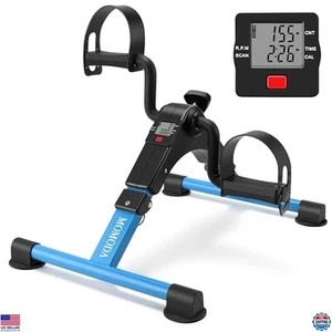 Foldable Under Desk Pedal Exerciser Mini Bike for Legs/Arms with LCD Display - Picture 1 of 6