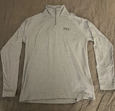 Helly Hansen Mens Medium Performance Stretch Fabric 1/4 Zip Pullover Mock Neck - Image 1 of 4