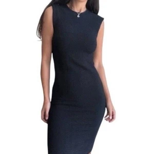 Torn by Ronny kobo kikimora ribbed sleeveless midi dress L - Picture 1 of 7