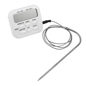 Elektronisch EssenThermometer Sonde Ofen Braten Fleisch Temperatur Geflügel - Picture 1 of 6