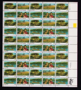 2160-2163 International Youth Year Sheet of 50 22¢ Stamps MNH 1985 Boy Scouts - Picture 1 of 4